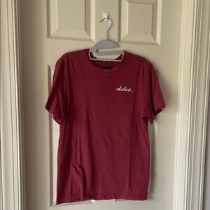 Adidas Red Short Sleeve Tee Casual Comfort
